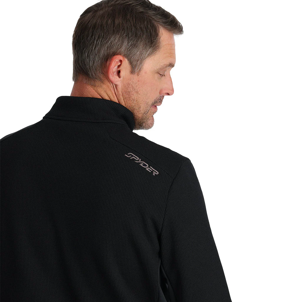 Mens Bandit Half Zip Fleece Jacket - Black - Image 3