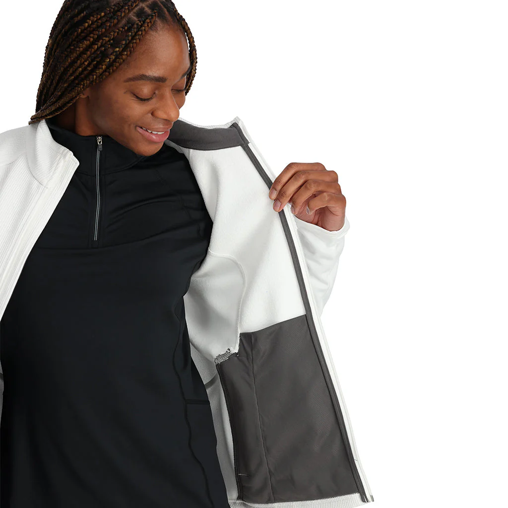 Womens Bandita Full Zip - White - Image 5