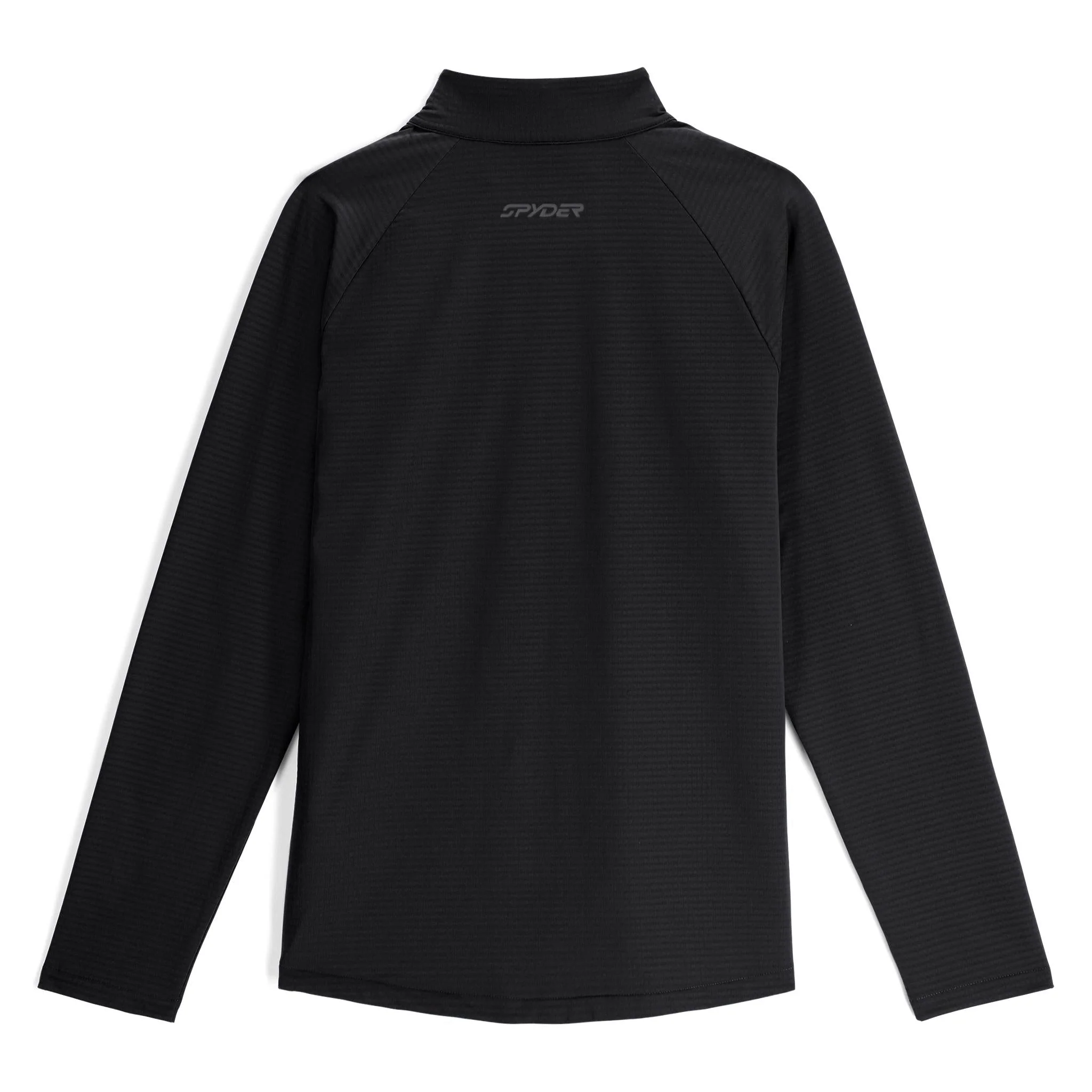 Mens Gridweb Fleece Half Zip Jacket - Black - Image 6