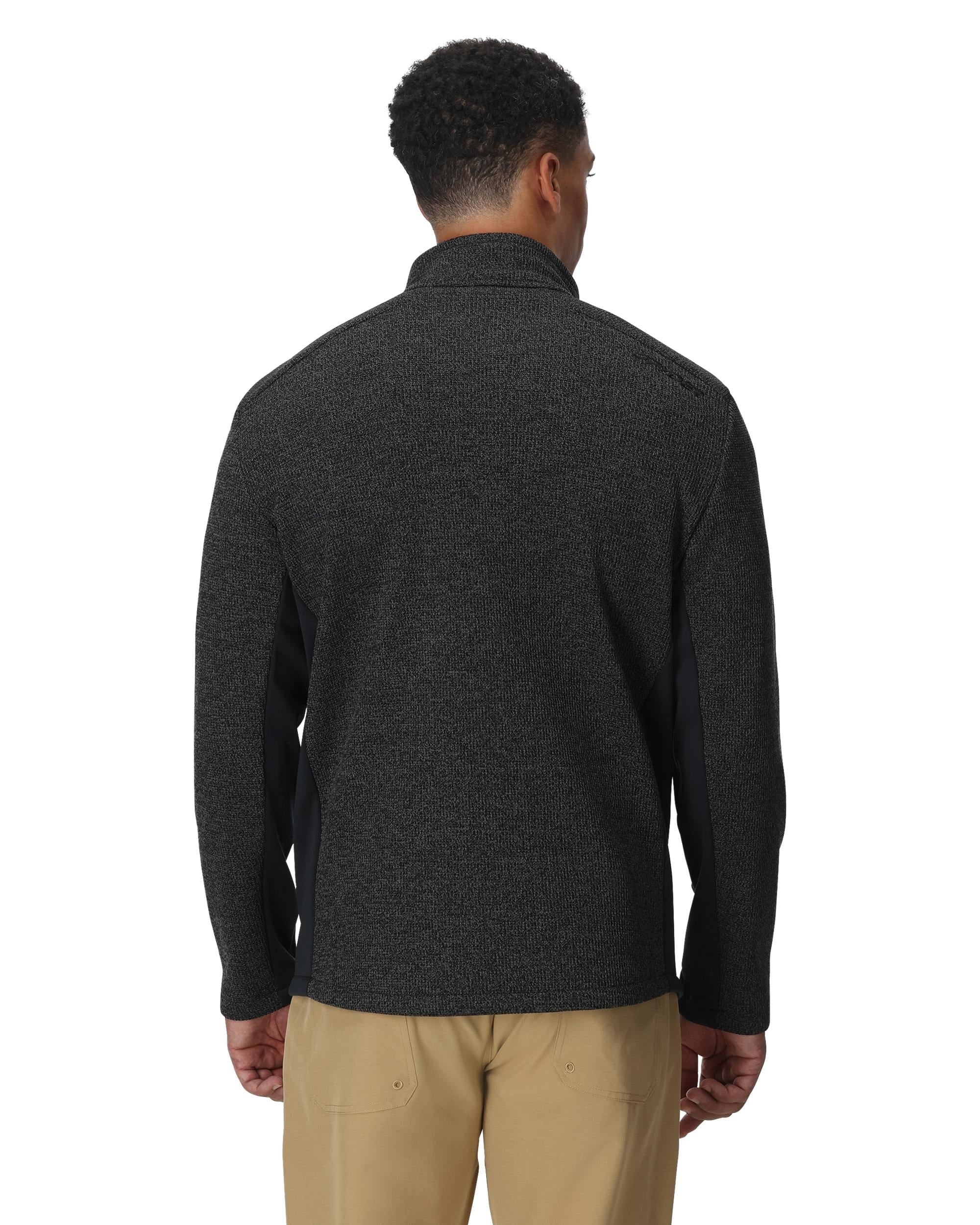 Mens Bandit Full Zip - Black Melange - Image 4