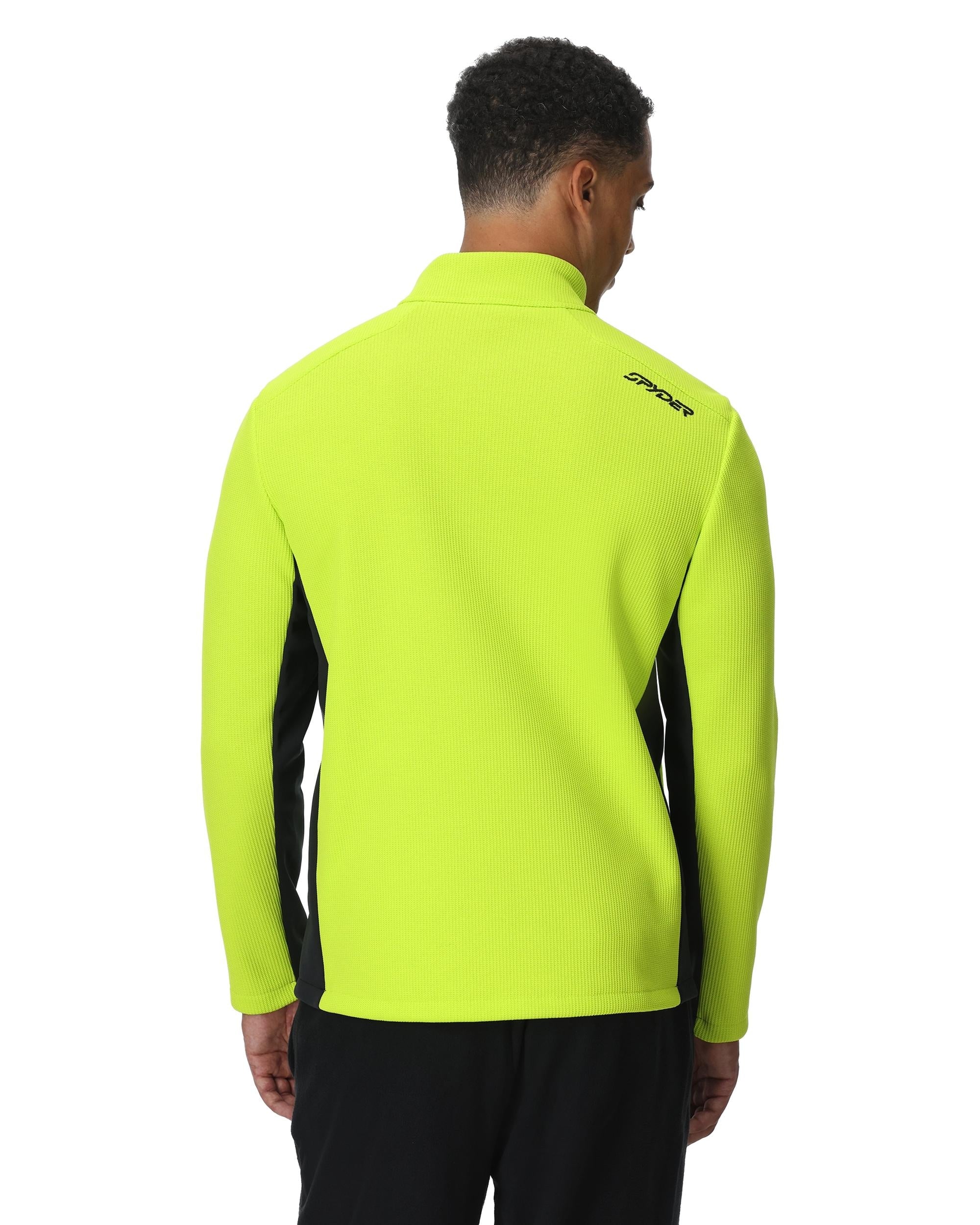 Mens Bandit Half Zip T-Neck - Lime - Image 4