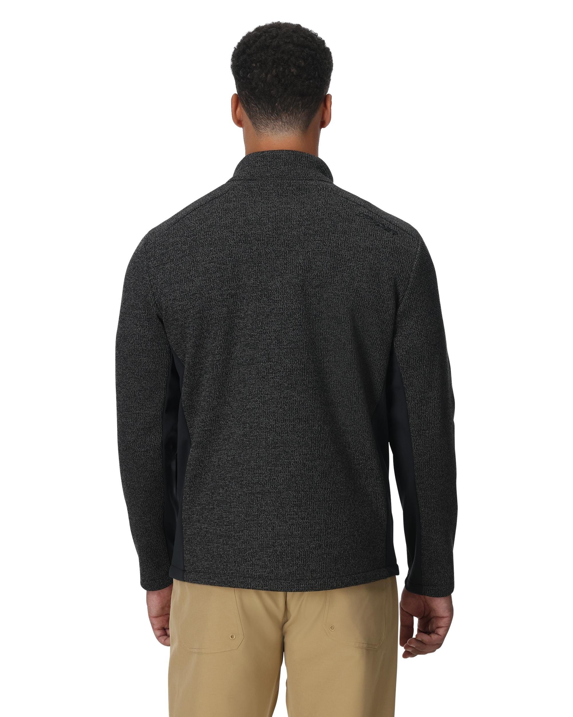 Mens Bandit Half Zip Jacket - Limestone/Black Melange - Image 4