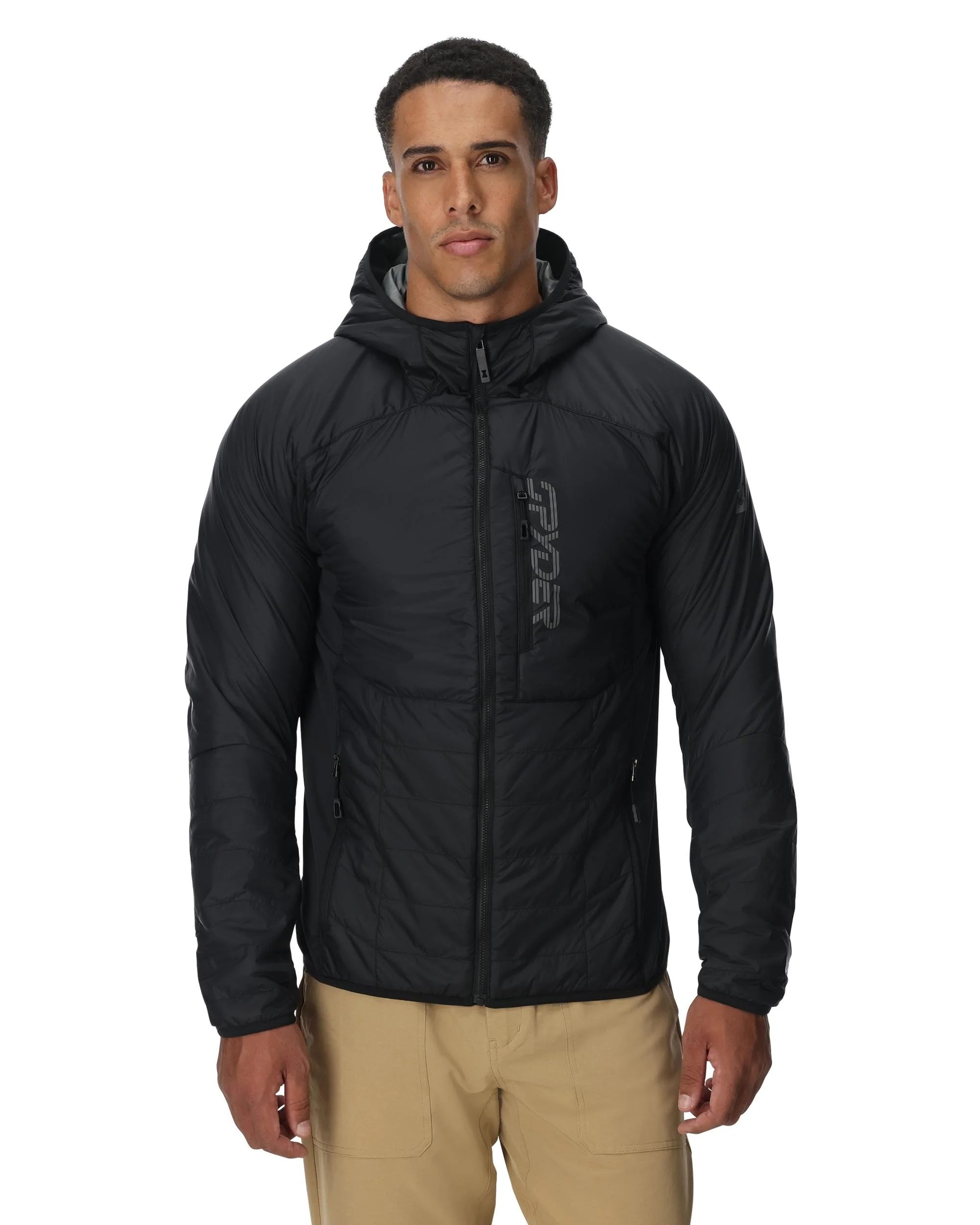 Mens Glissade Hooded - Black - Image 3