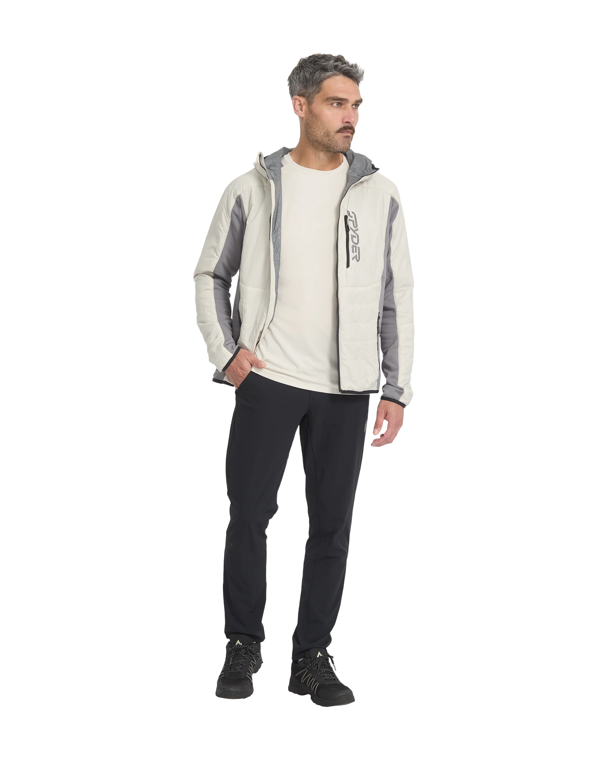 Men's Glissade Hooded Jacket - Light Grey - Image 6