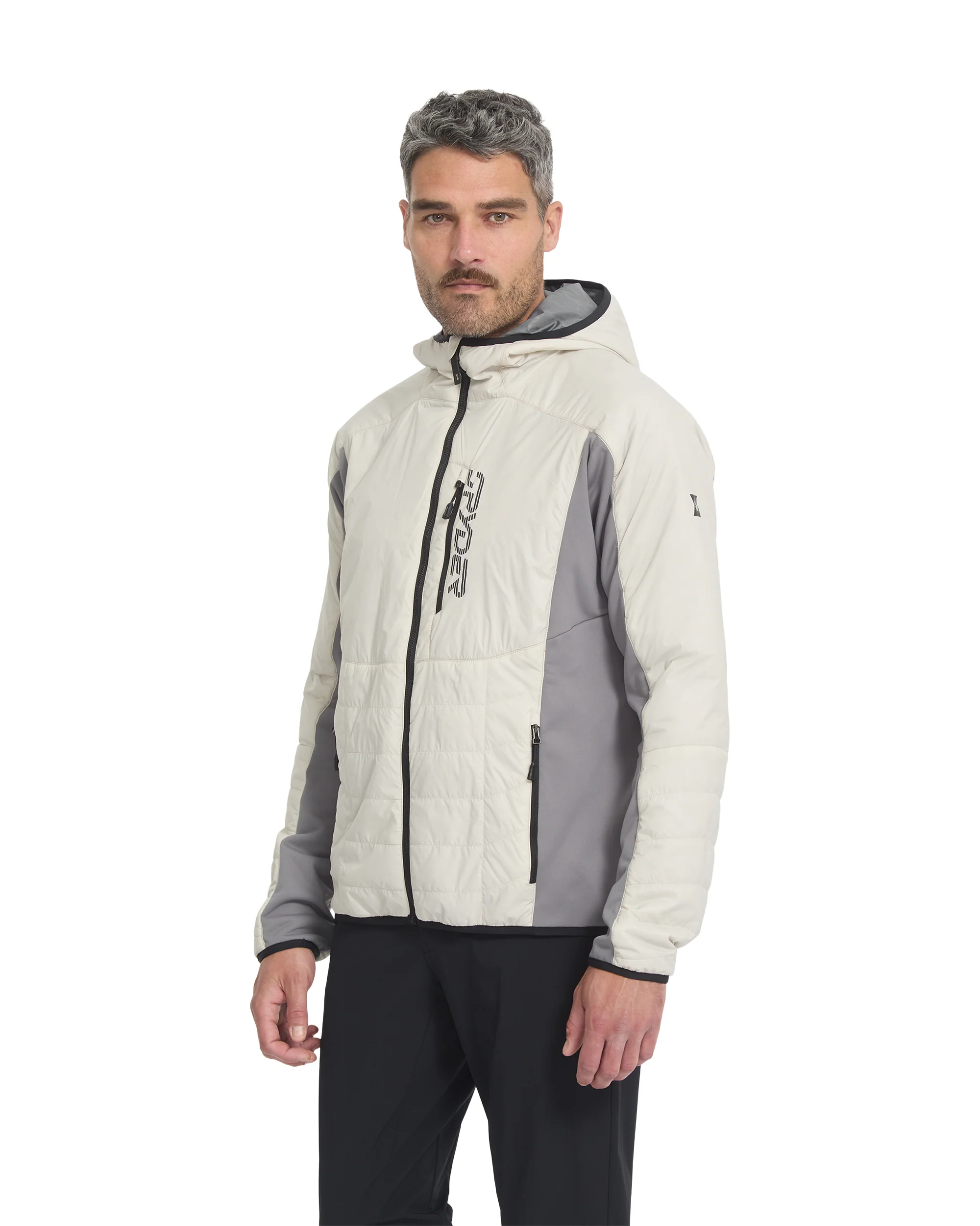 Men's Glissade Hooded Jacket - Light Grey - Image 9