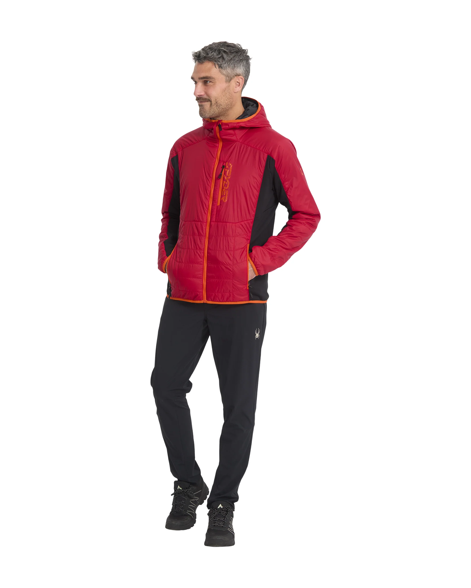 Men's Glissade Hooded Jacket - Spyder Red - Image 6
