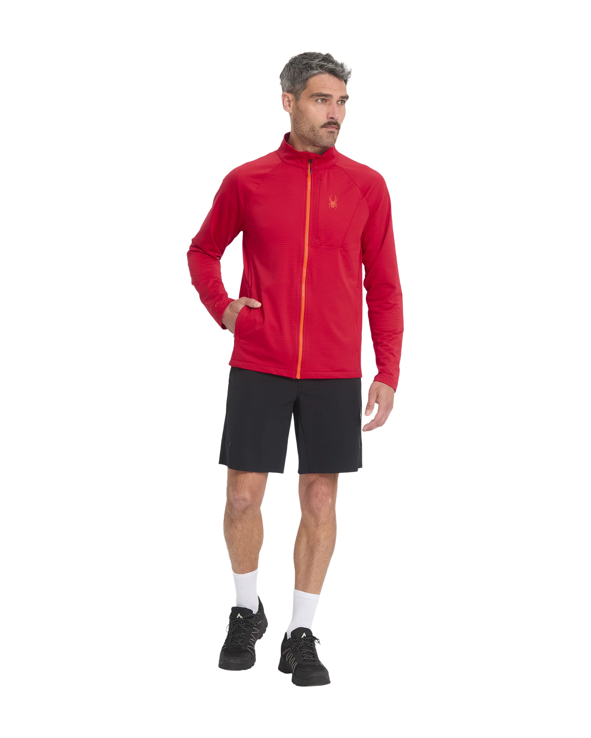 Men's GridWeb™ Fleece - Spyder Red - Image 6