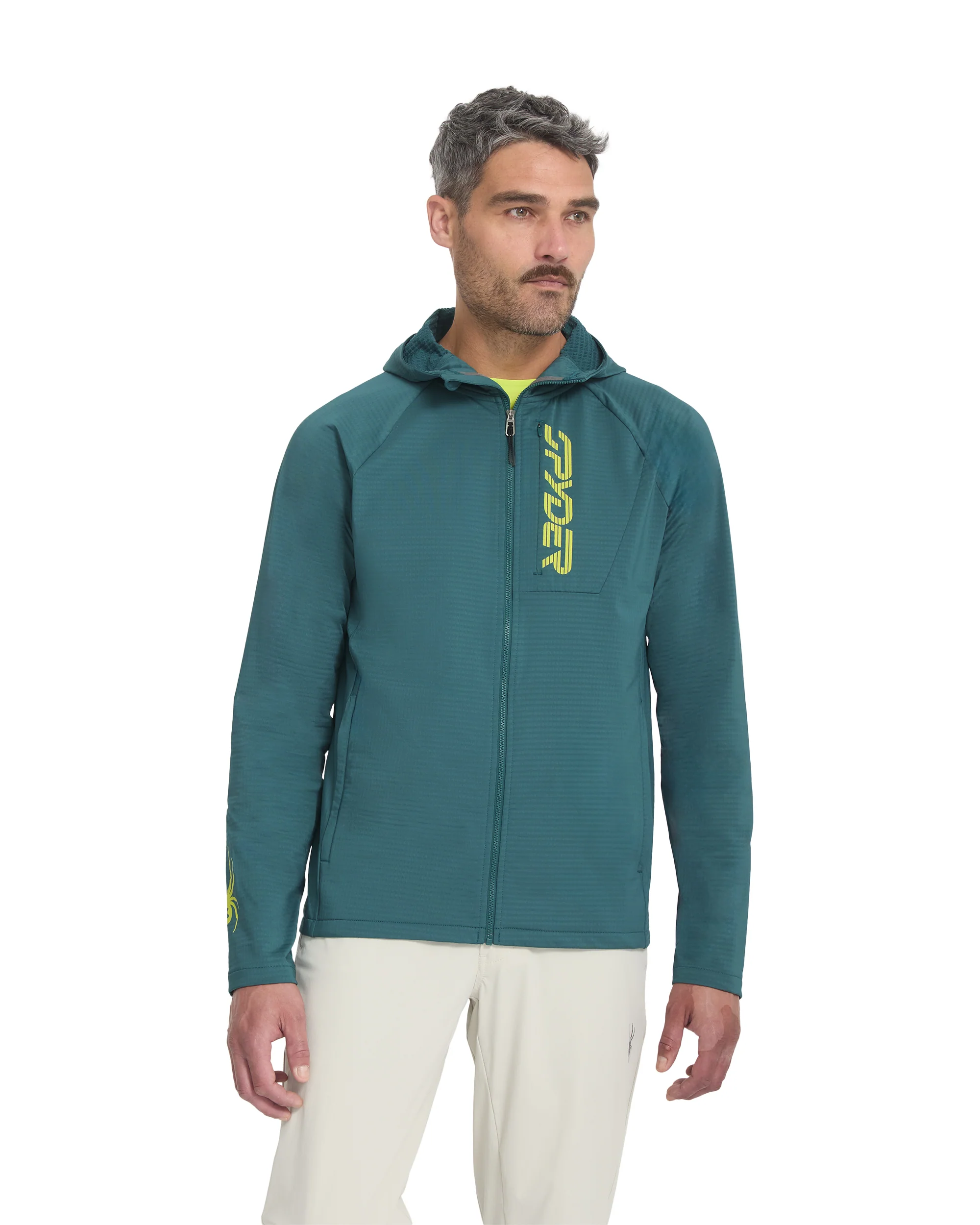 Men's GridWeb™ Fleece Hoodie - Petrol - Image 10
