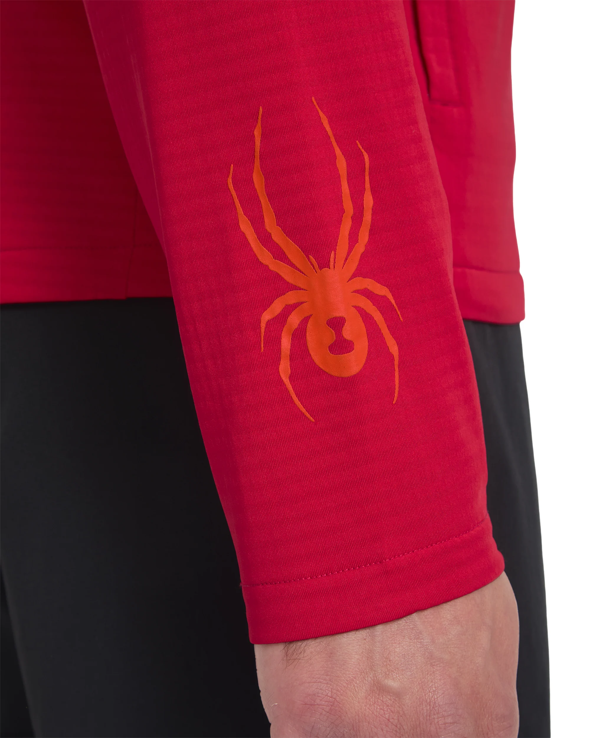 Men's GridWeb™ Fleece Hoodie - Spyder Red - Image 3