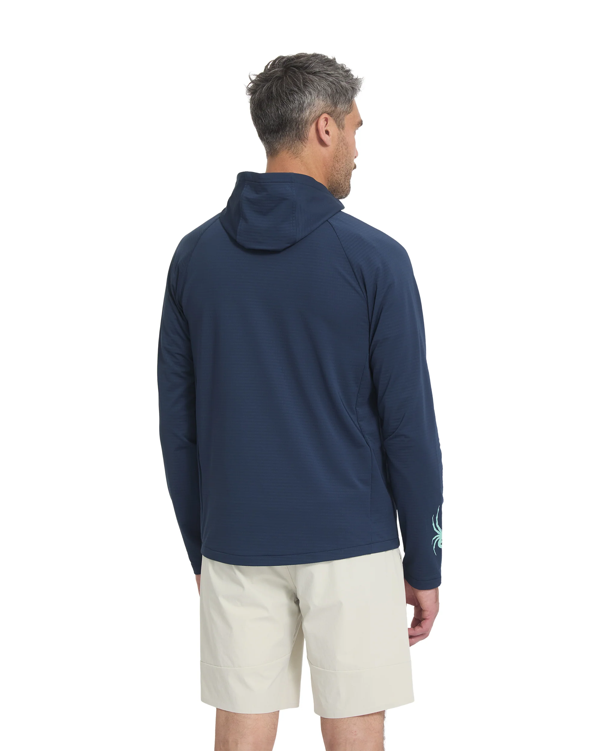 Men's GridWeb™ Fleece Hoodie - True Navy - Image 5