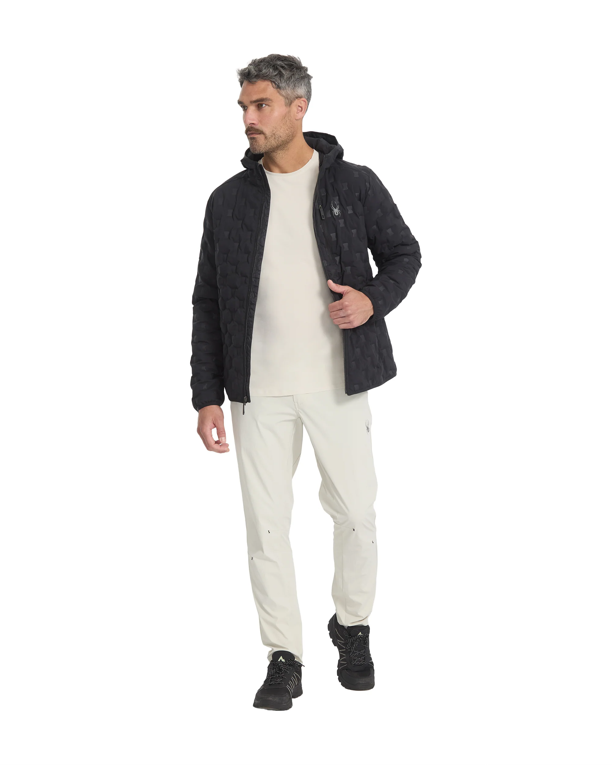 Men's Zenith Hooded Down Jacket - Black - Image 6