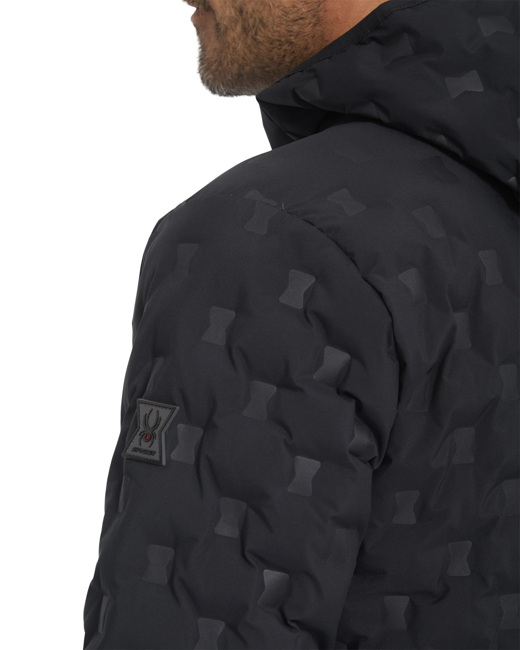 Men's Zenith Hooded Down Jacket - Black - Image 7