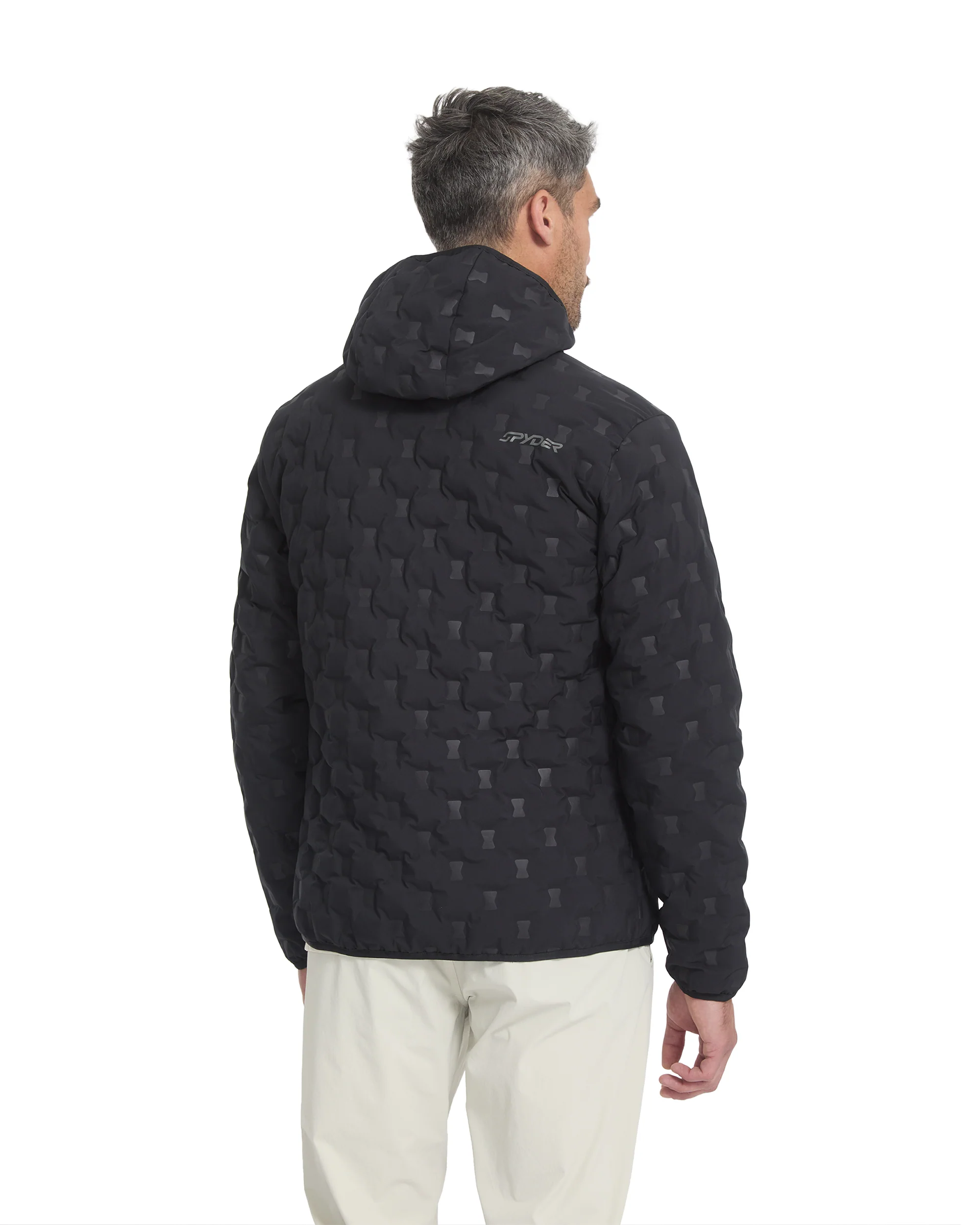 Men's Zenith Hooded Down Jacket - Black - Image 8