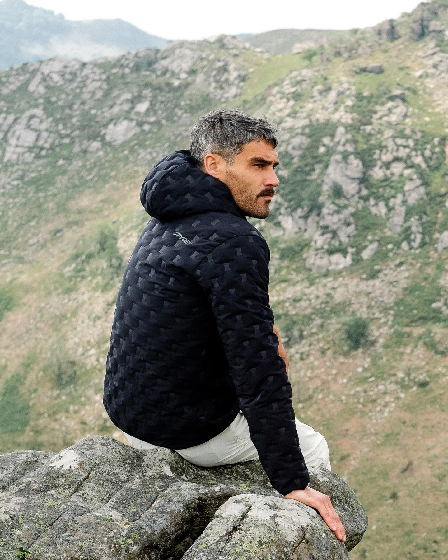 Men's Zenith Hooded Down Jacket - Black - Image 9