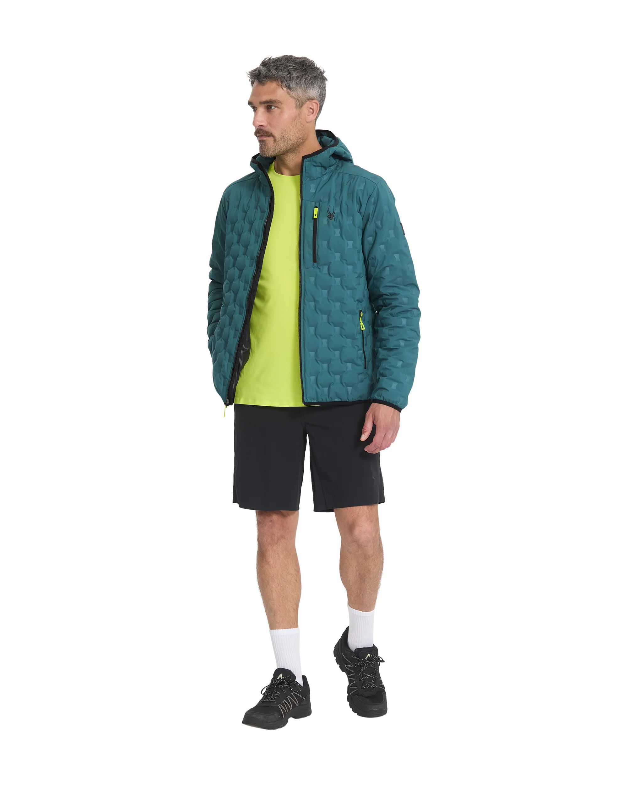Men's Zenith Hooded Down Jacket - Petrol - Image 3