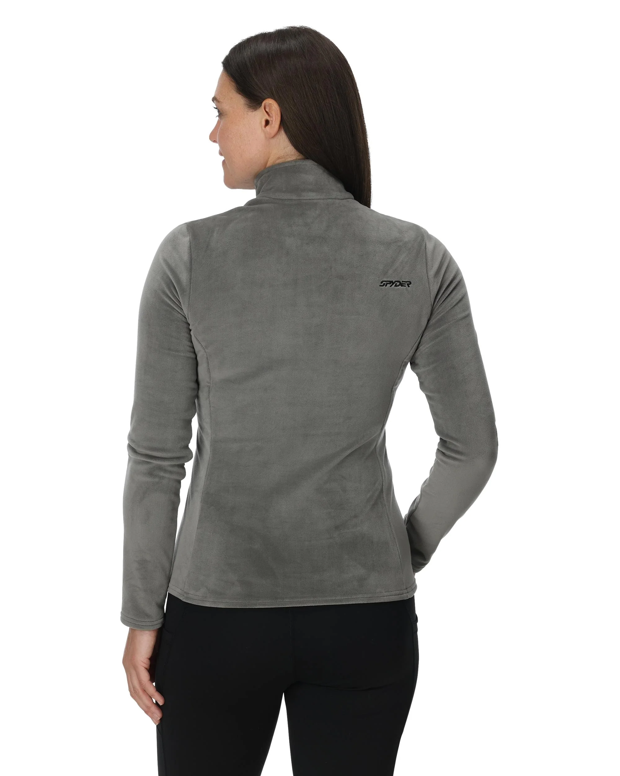 Womens Shimmer Bug Half Zip T-Neck - Storm - Image 4